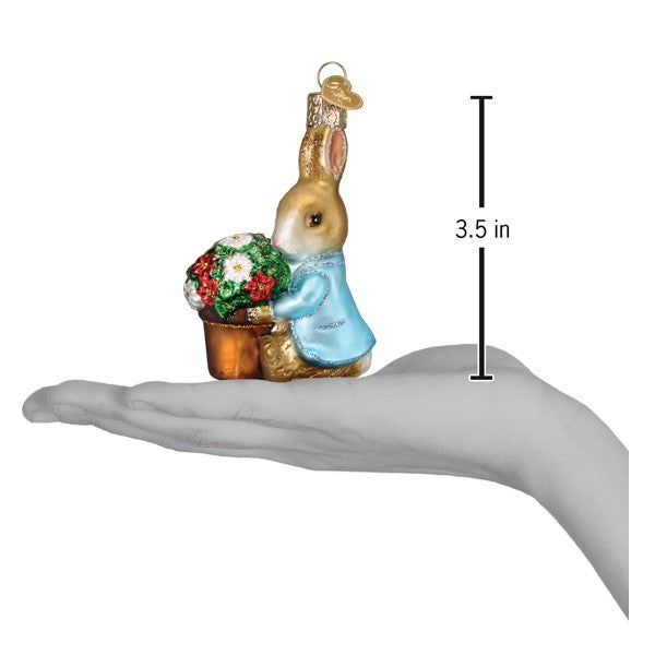 Peter Rabbit With Flower Pot Ornament - Grazingbelles