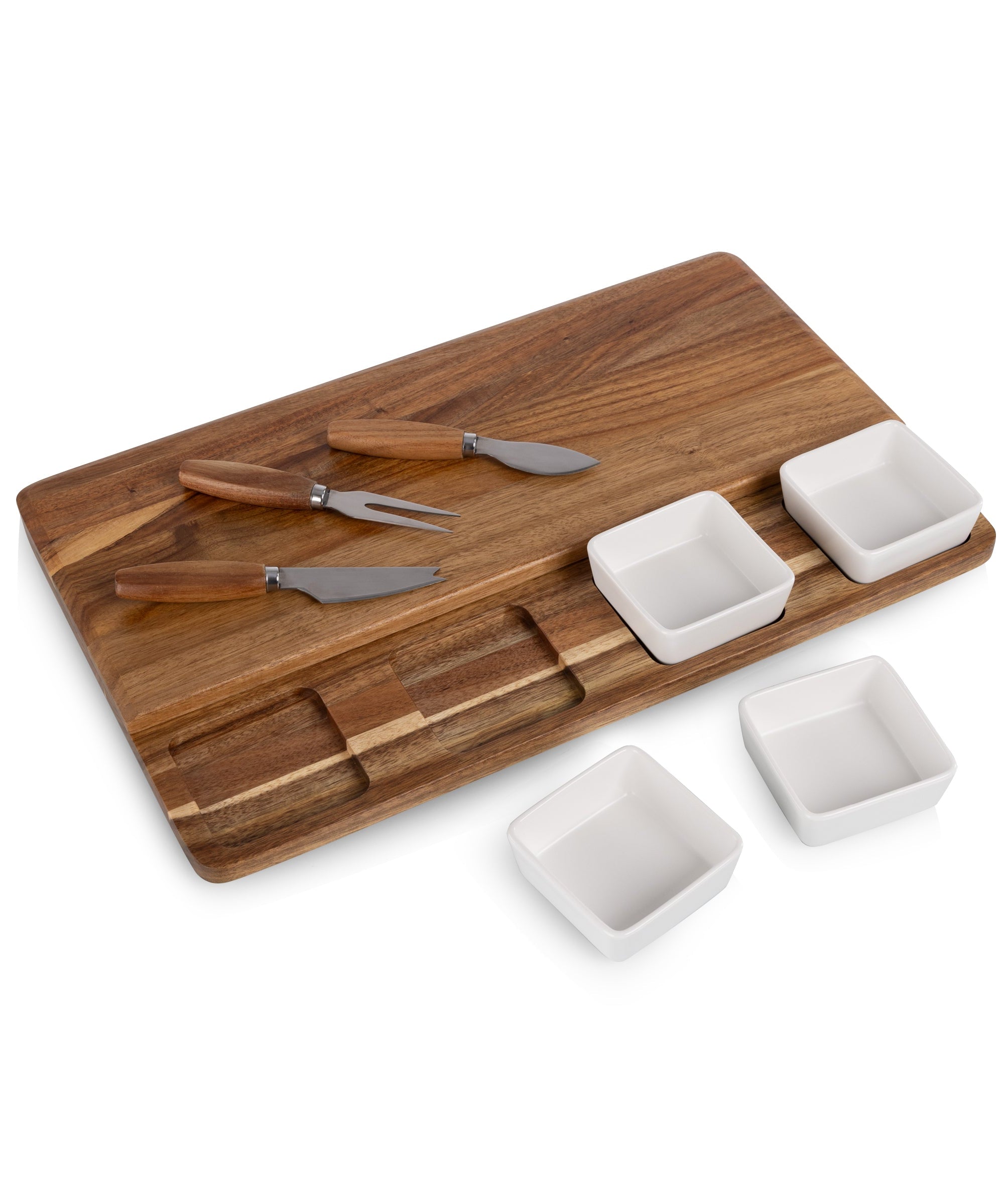 Picada Tapas & Cheese Board Set with Dip Bowls