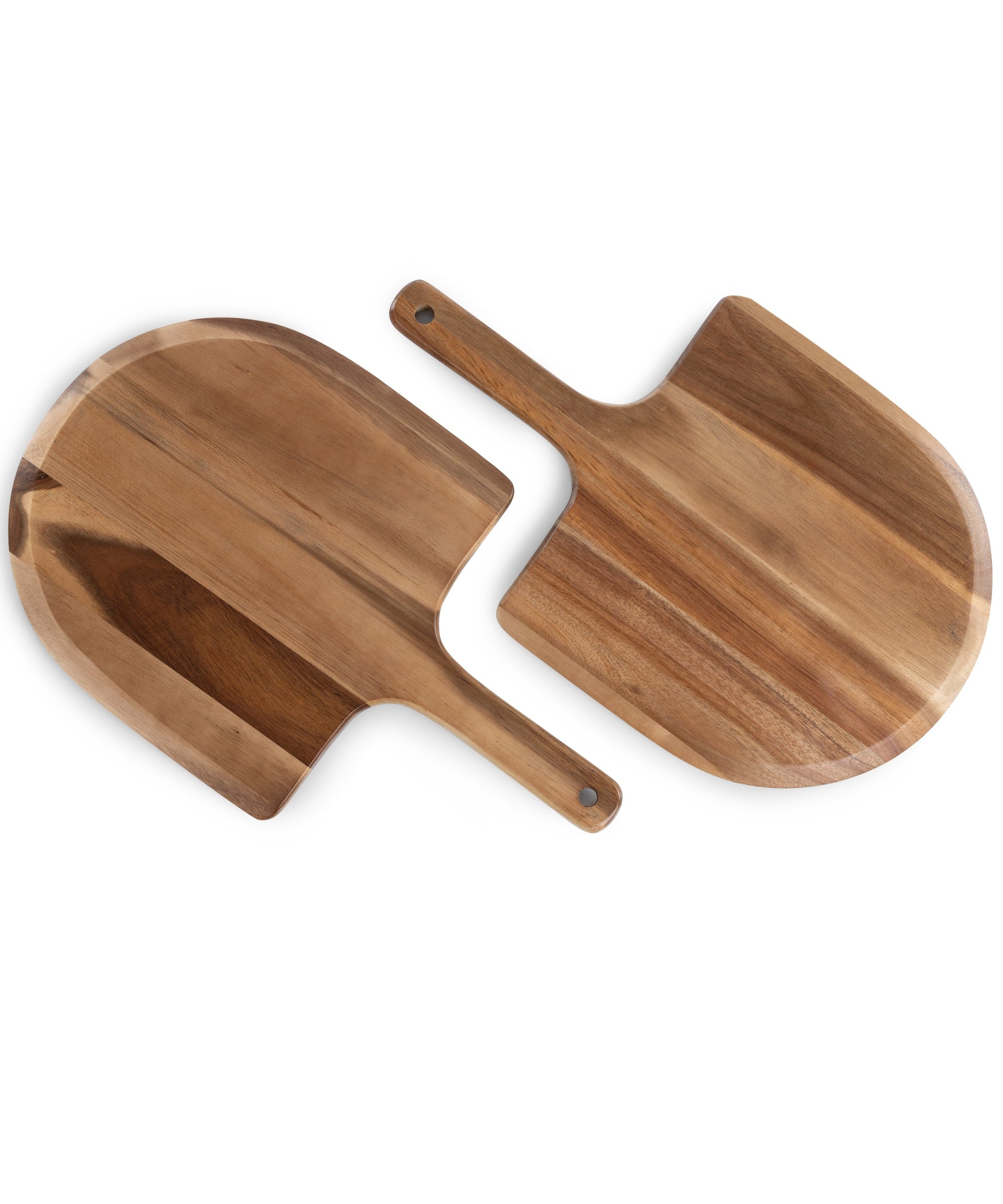 Acacia Personal Pizza Peel Serving Board Paddle Set of 2