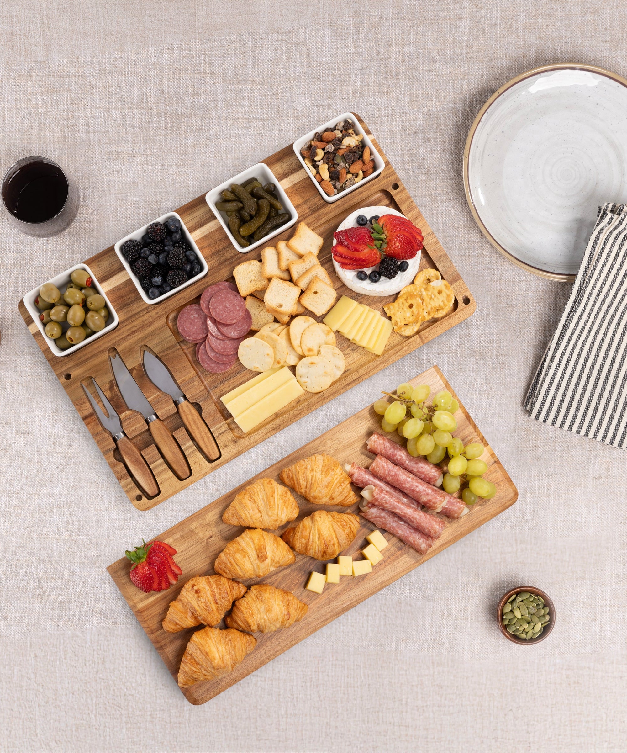 Picada Tapas & Cheese Board Set with Dip Bowls