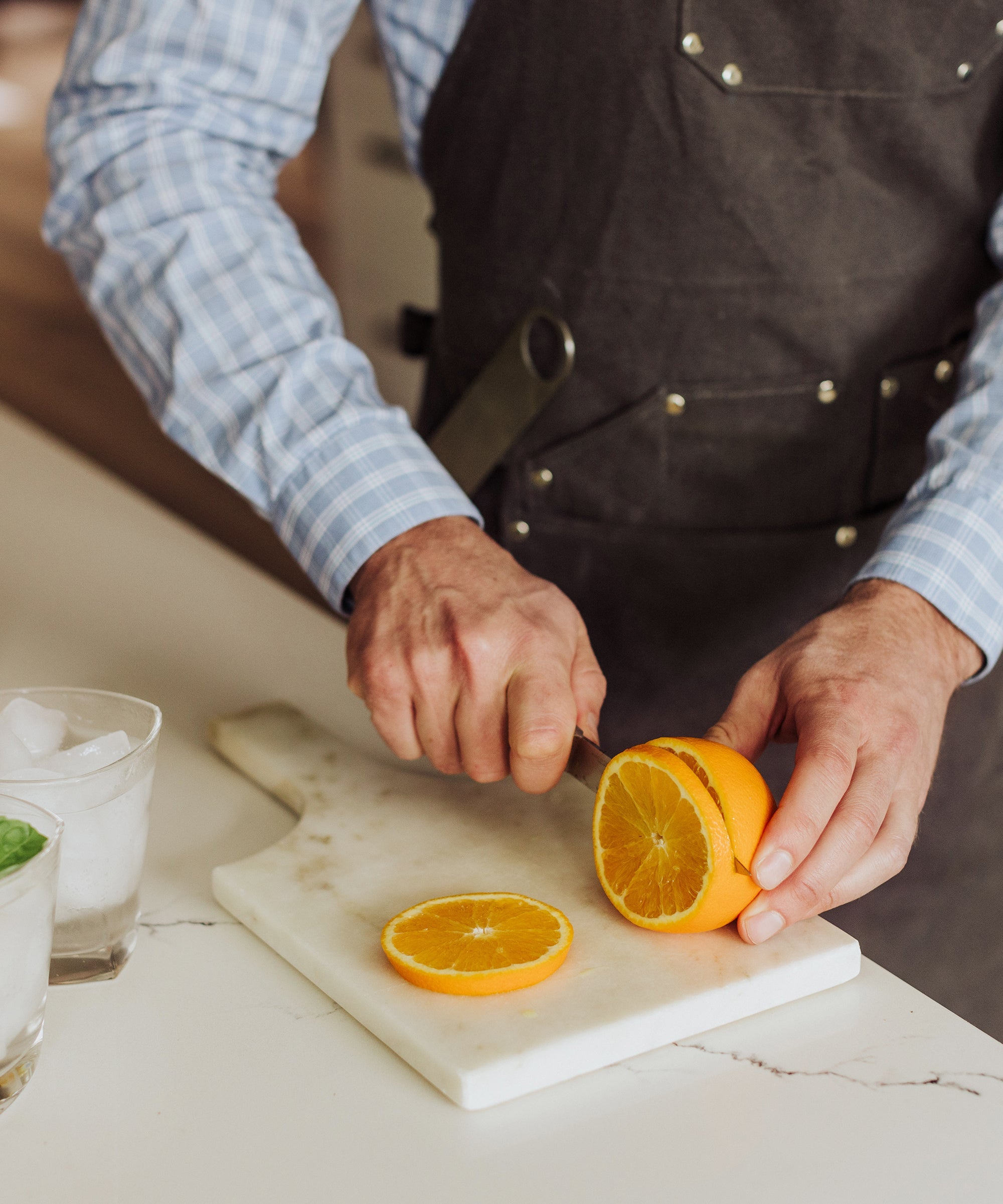 Collins Waxed Canvas Mixologist Apron