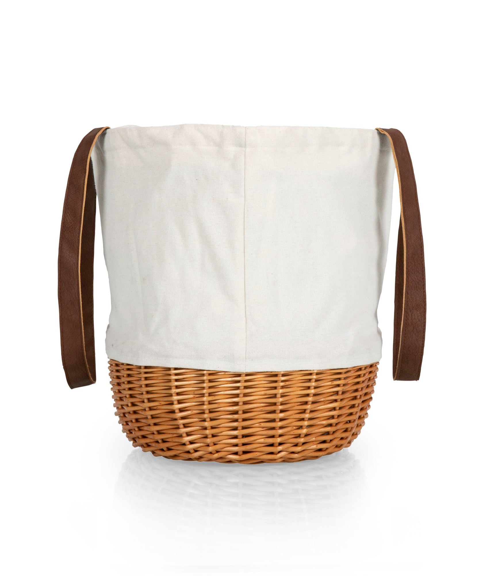 Coronado Canvas and Willow Basket Tote