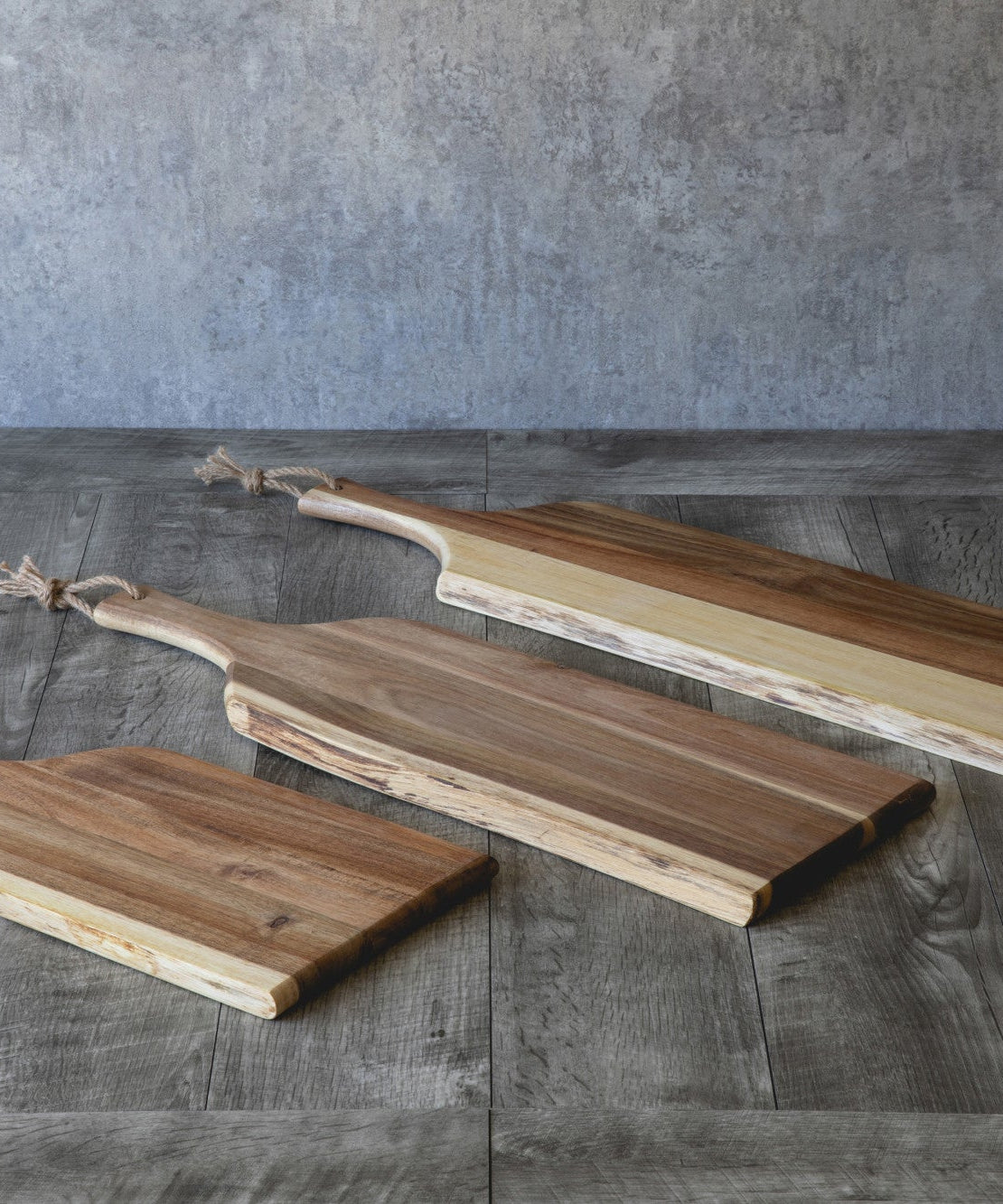 Set of 3 Artisan Serving Planks (18", 24", 30")