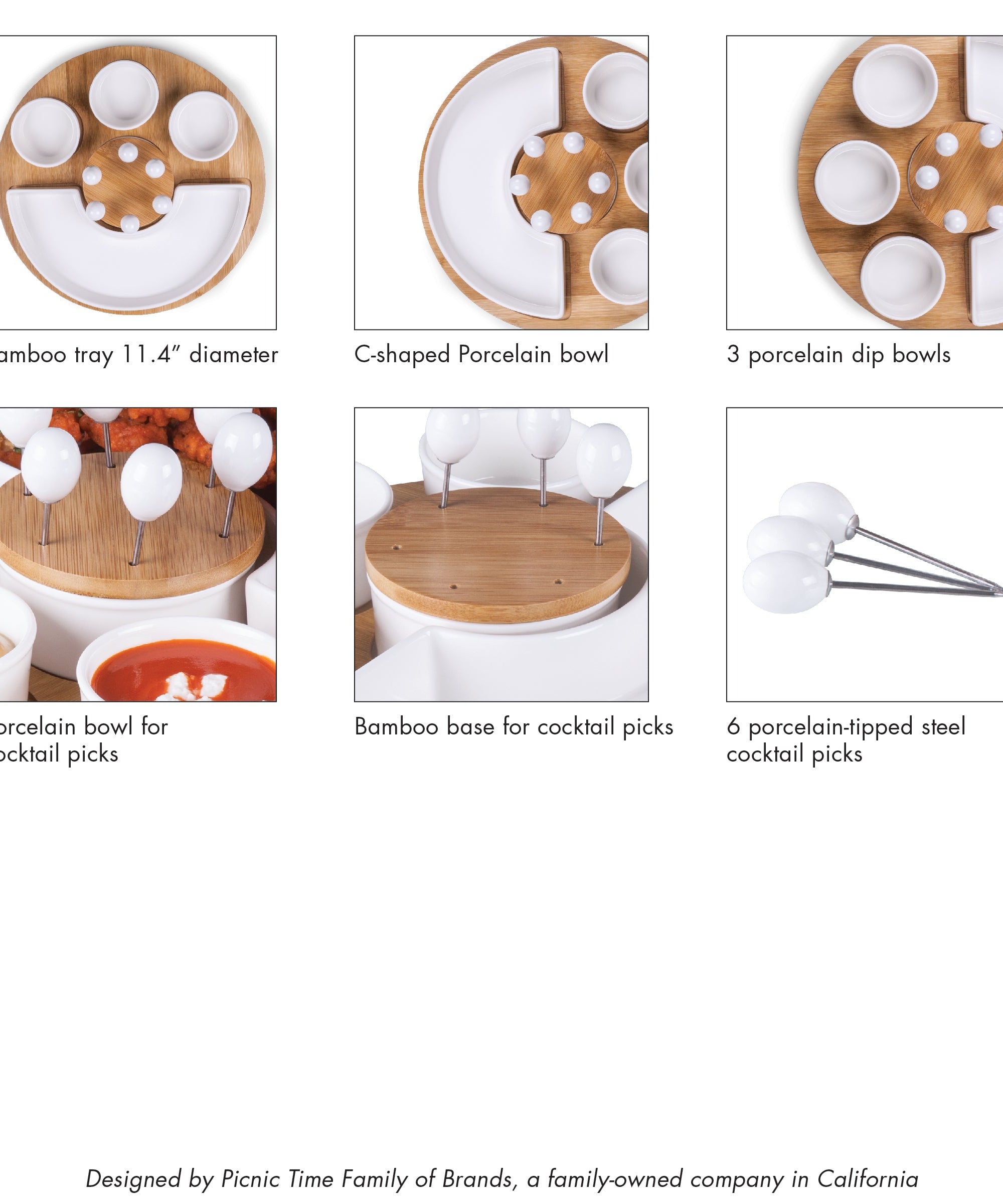 Symphony Appetizer Serving Tray Set