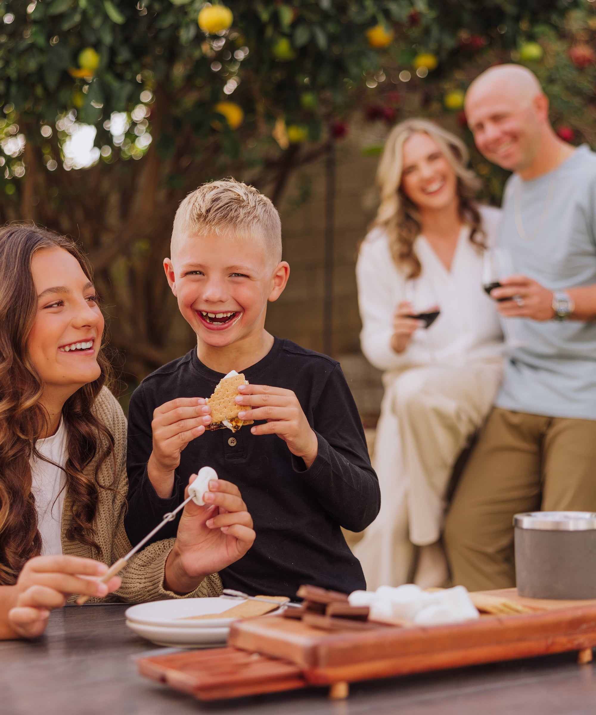 Dolce S'mores Kit with Tabletop Fire Pit
