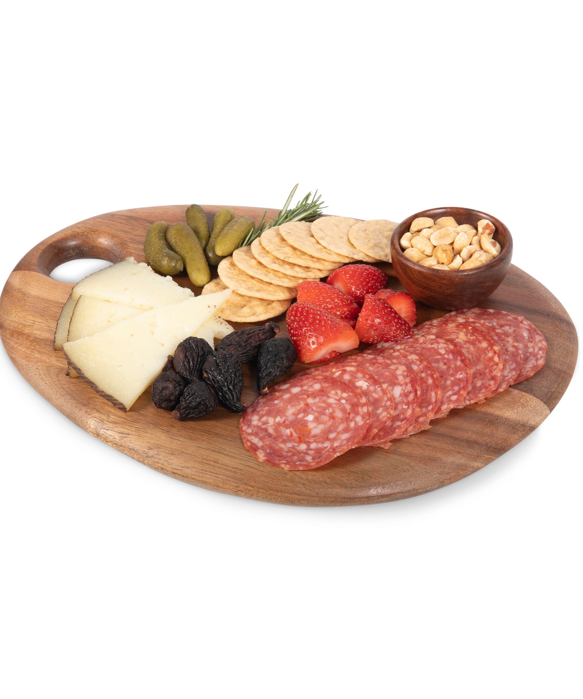 Pebble Shaped Acacia Serving Board 12" x 9"