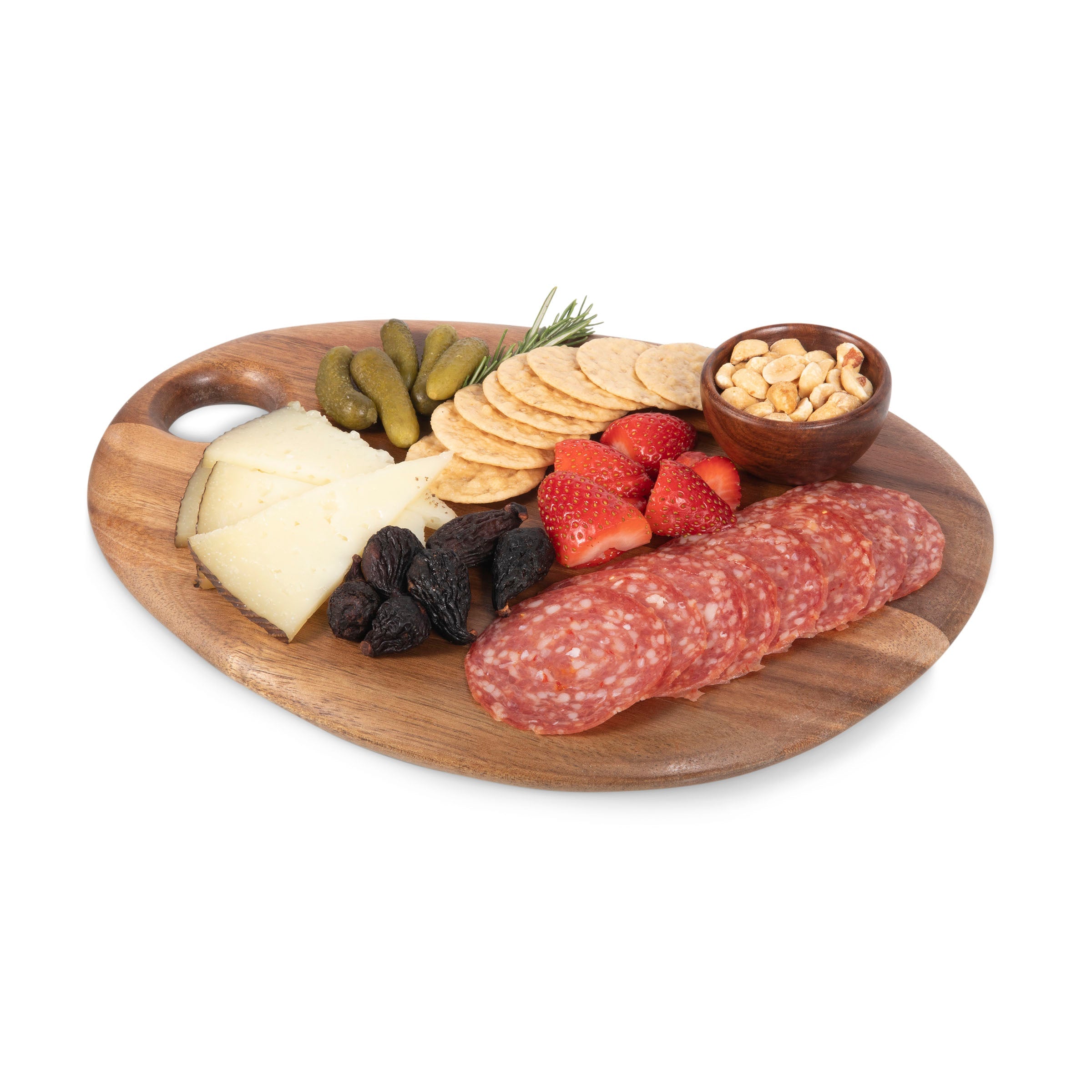 Pebble Shaped Acacia Serving Board 12" x 9"