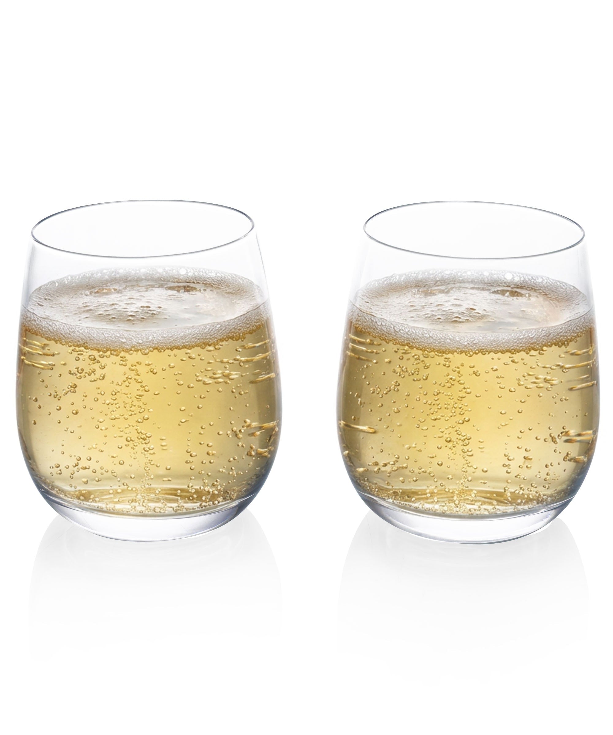 Set of 2 Stemless Wine Glasses