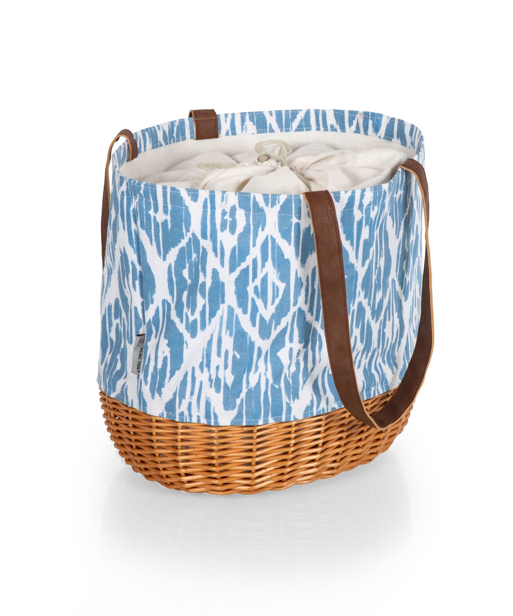 Coronado Canvas and Willow Basket Tote