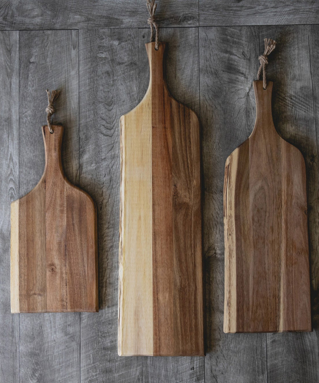 Set of 3 Artisan Serving Planks (18", 24", 30")