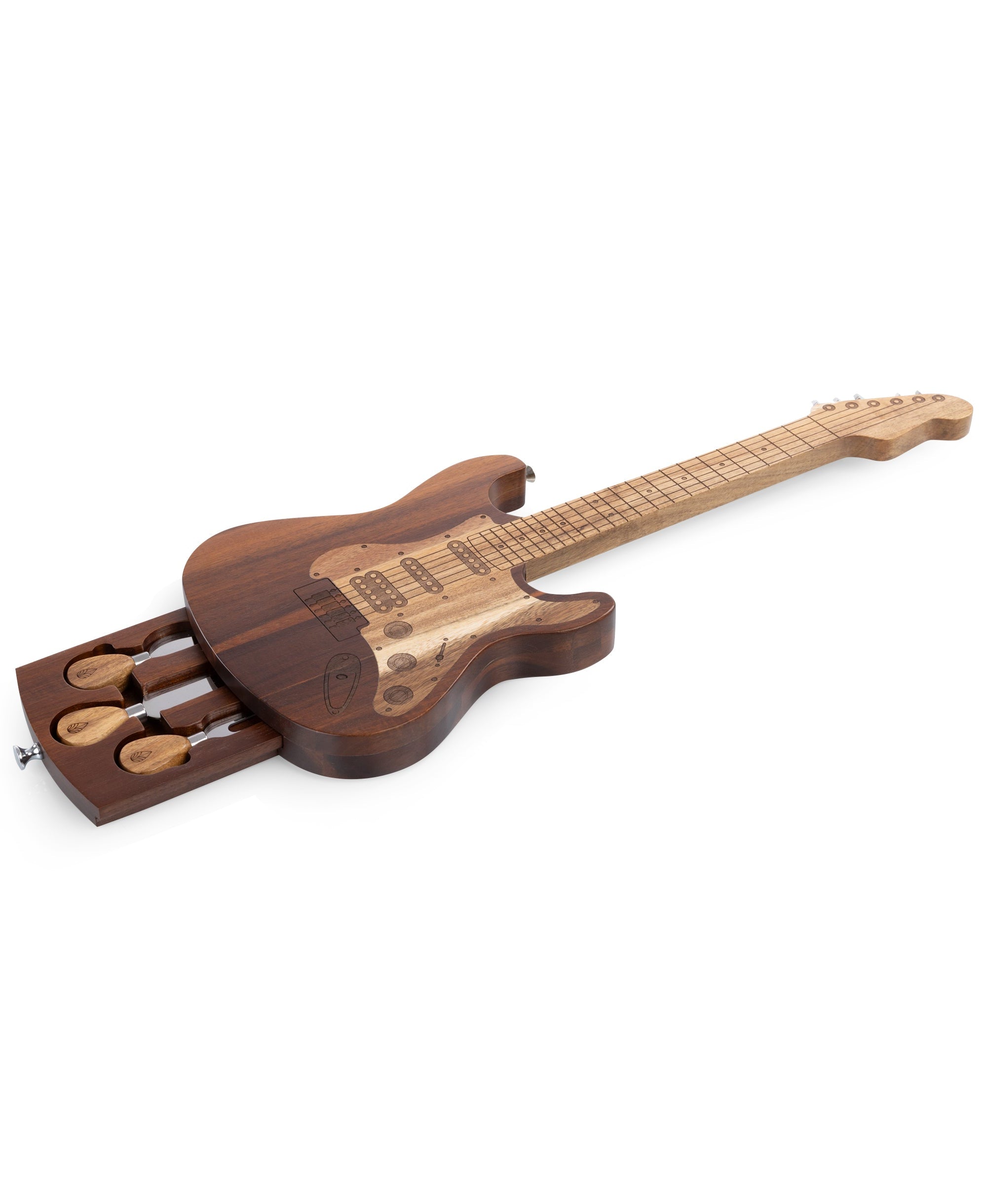 Guitar Legend Cheese Board & Tools Set