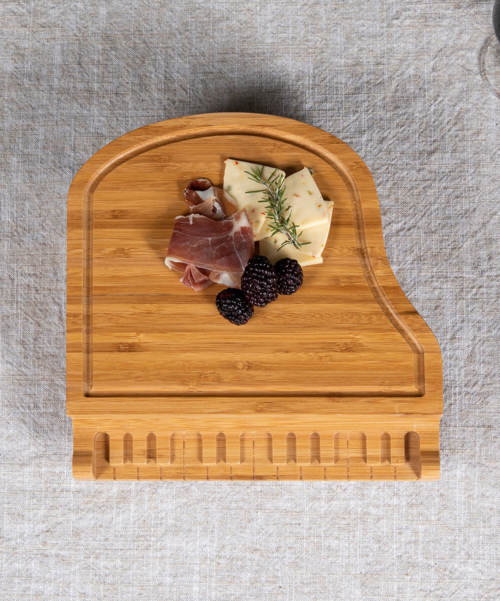 Piano Cheese Cutting Board & Tools Set