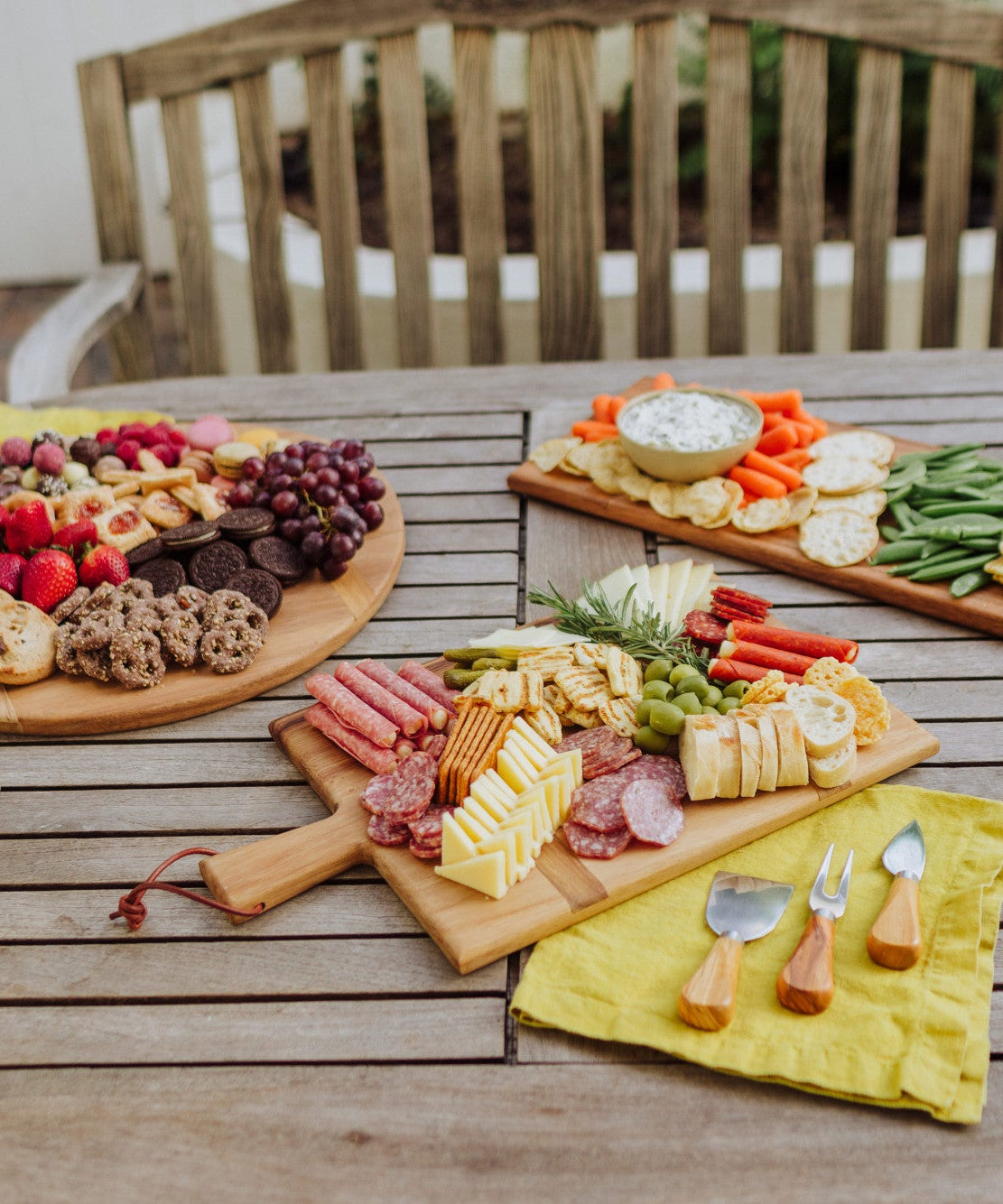 Madera Rectangular Long Charcuterie Board - 29" x 9"