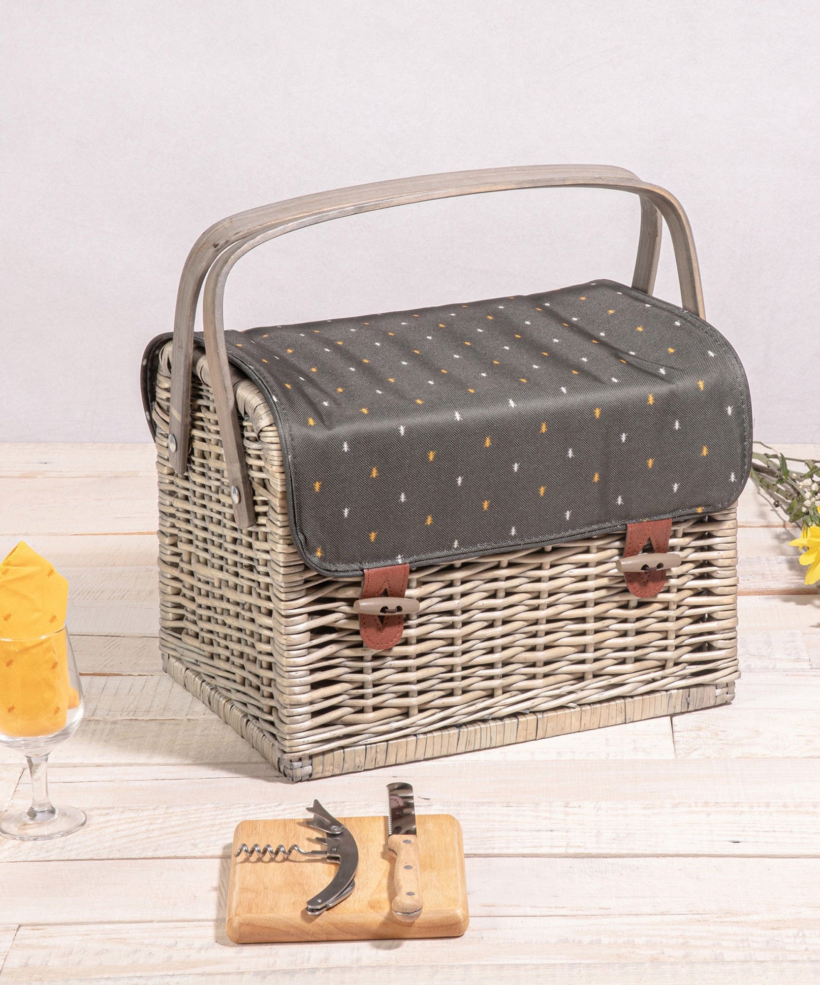 Kabrio Wine & Cheese Picnic Basket