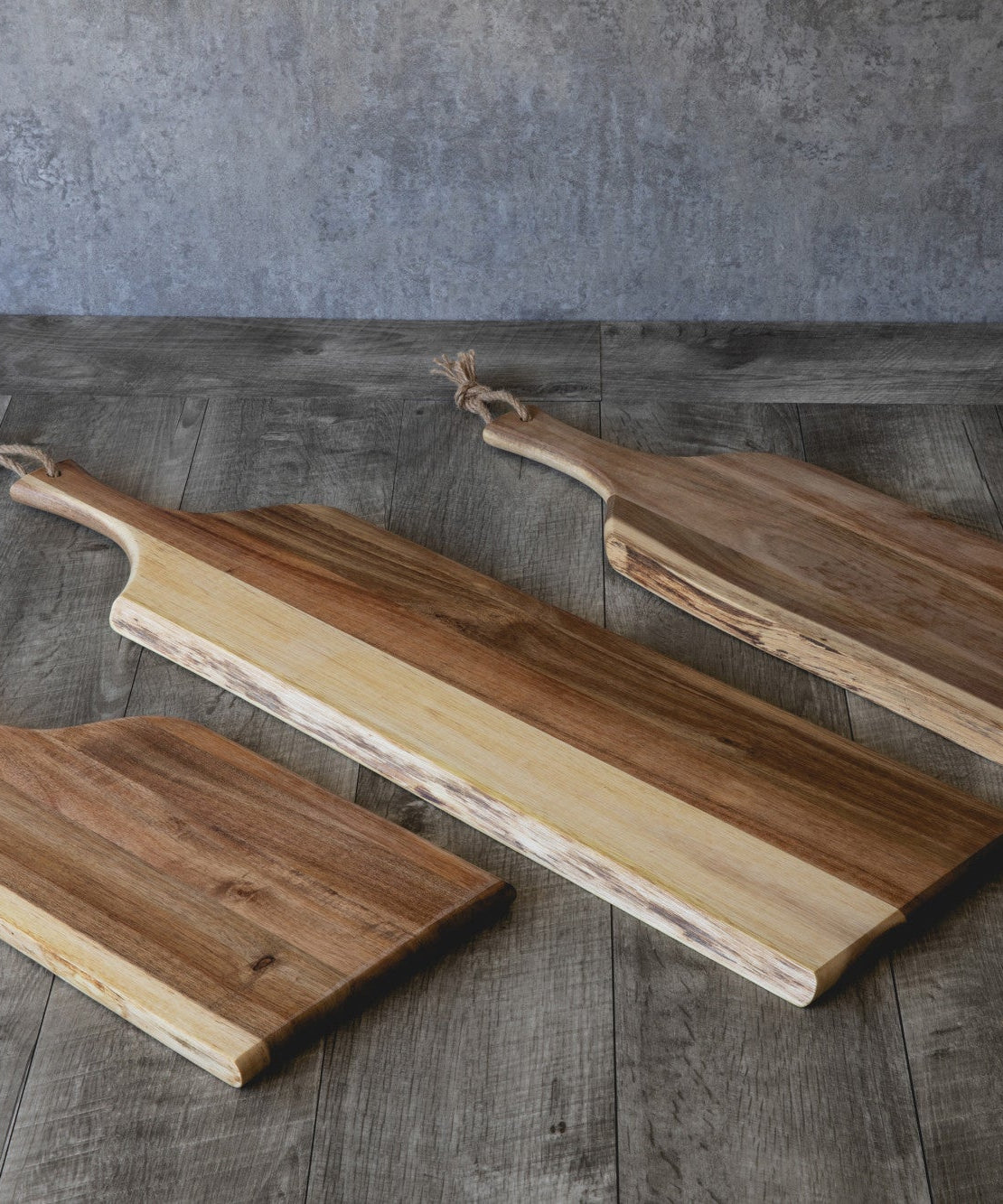 Set of 3 Artisan Serving Planks (18", 24", 30")
