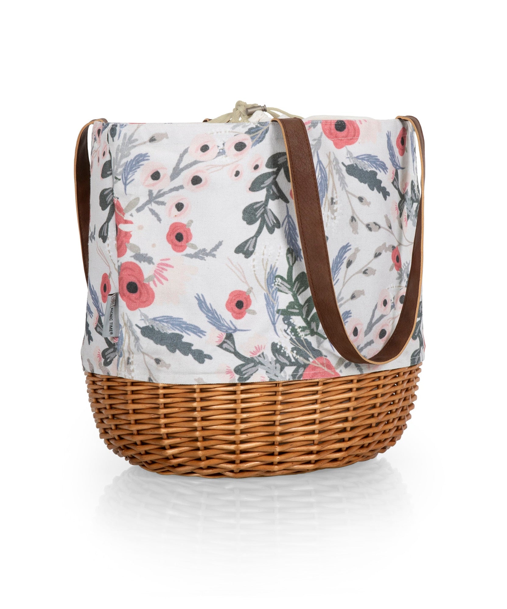 Coronado Canvas and Willow Basket Tote