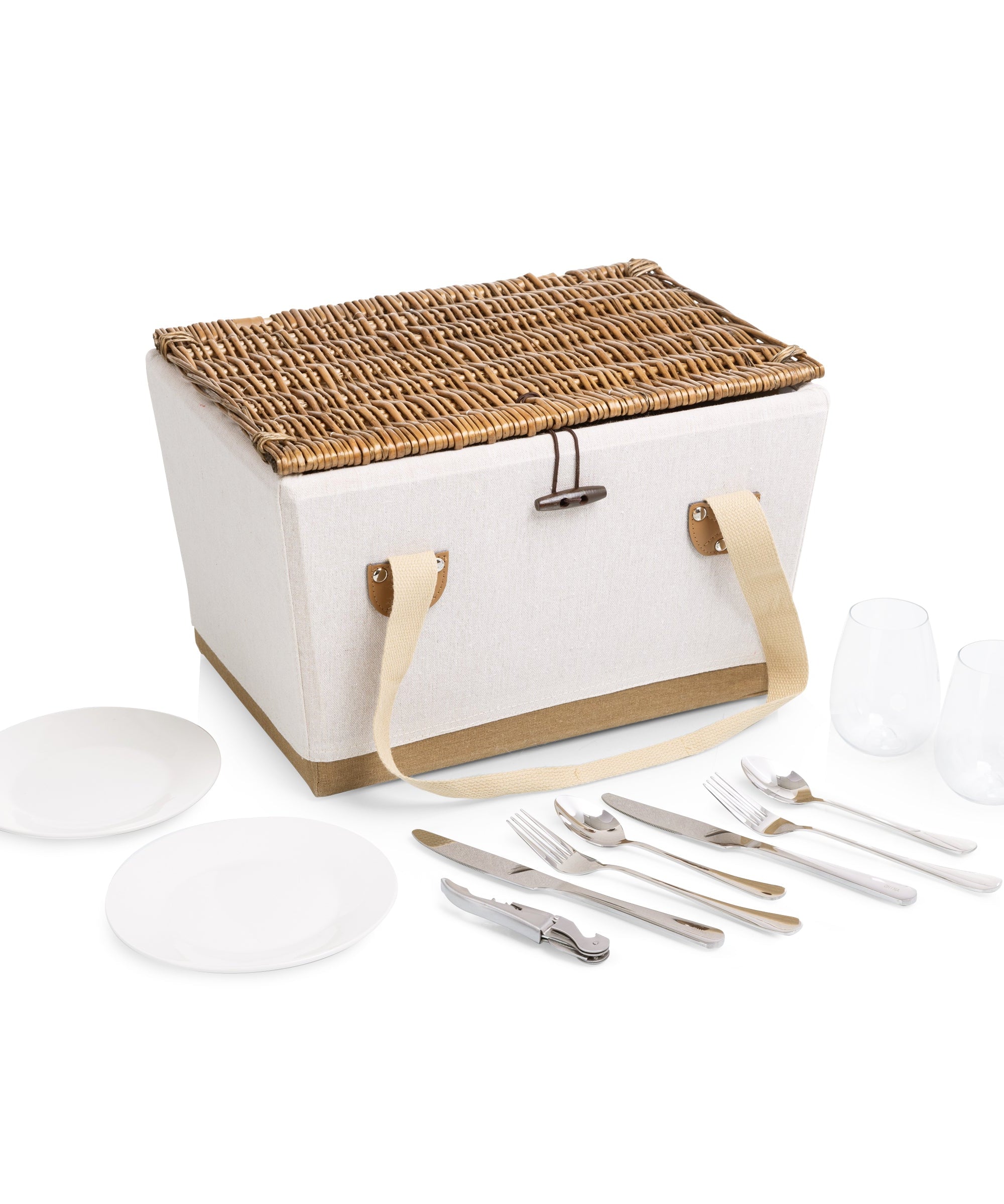 Lemongrove Picnic Basket for 2 - Bees & Lemons