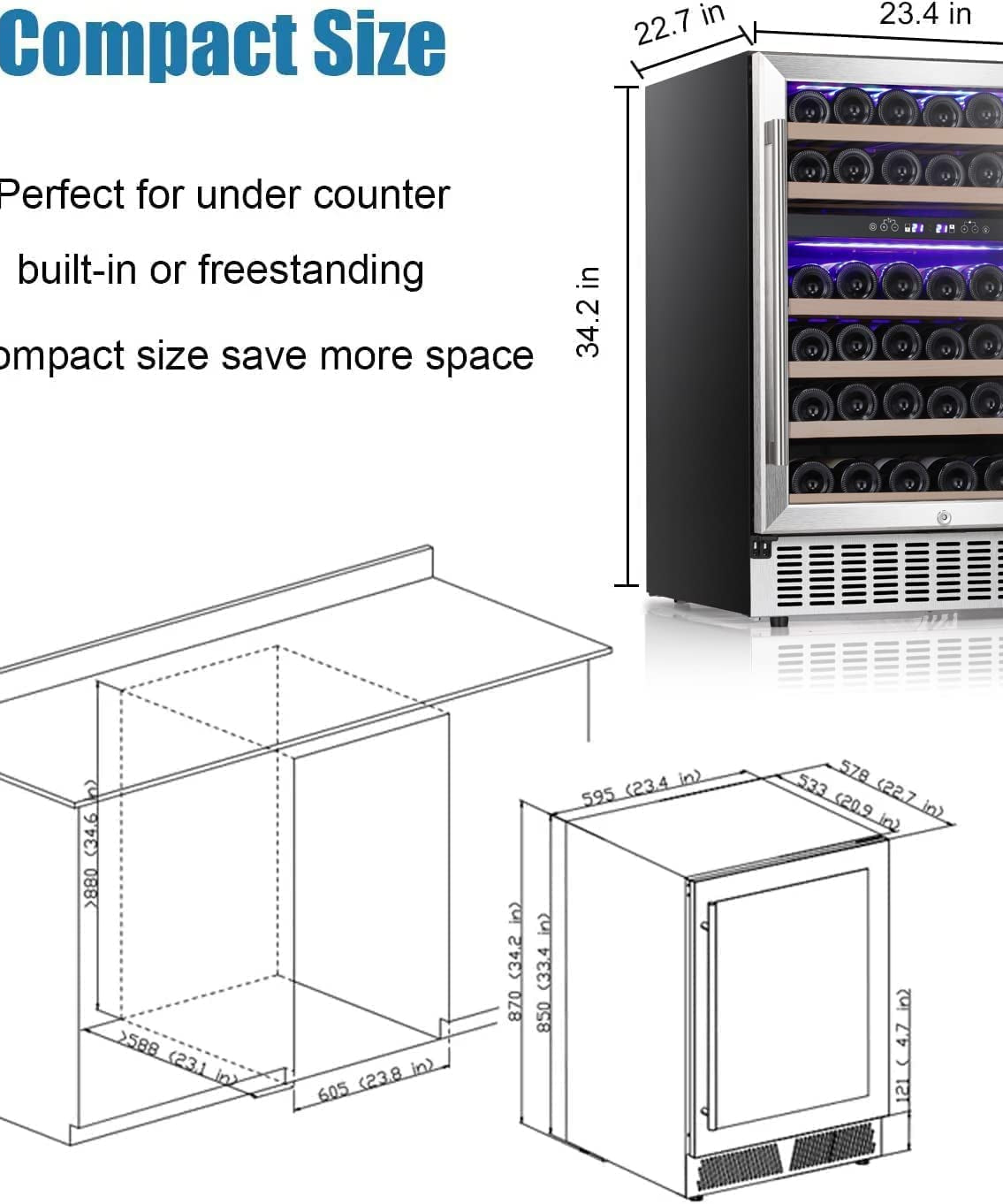 15 Inch  Beverage Refrigerator W5185B