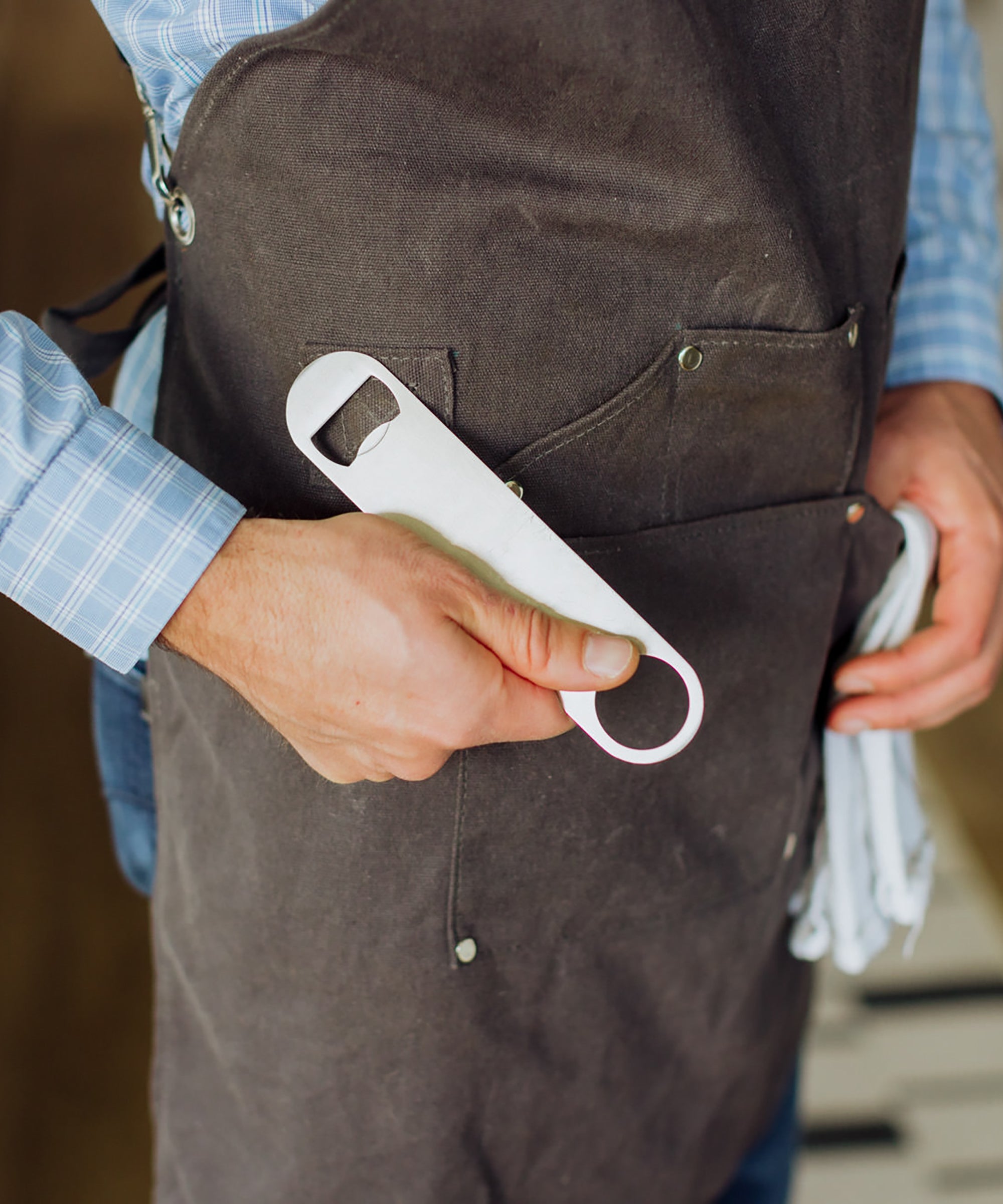 Collins Waxed Canvas Mixologist Apron