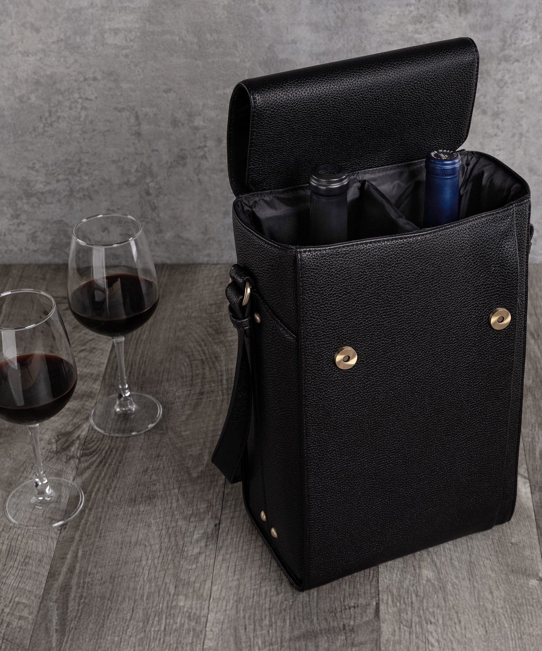 Barossa Two Bottle Leatherette Wine Tote