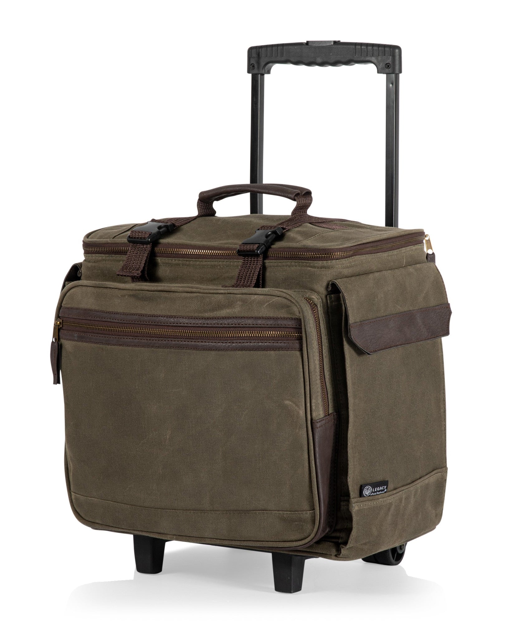 Somm 12 Bottle Insulated Wine Bag with Rolling Cart