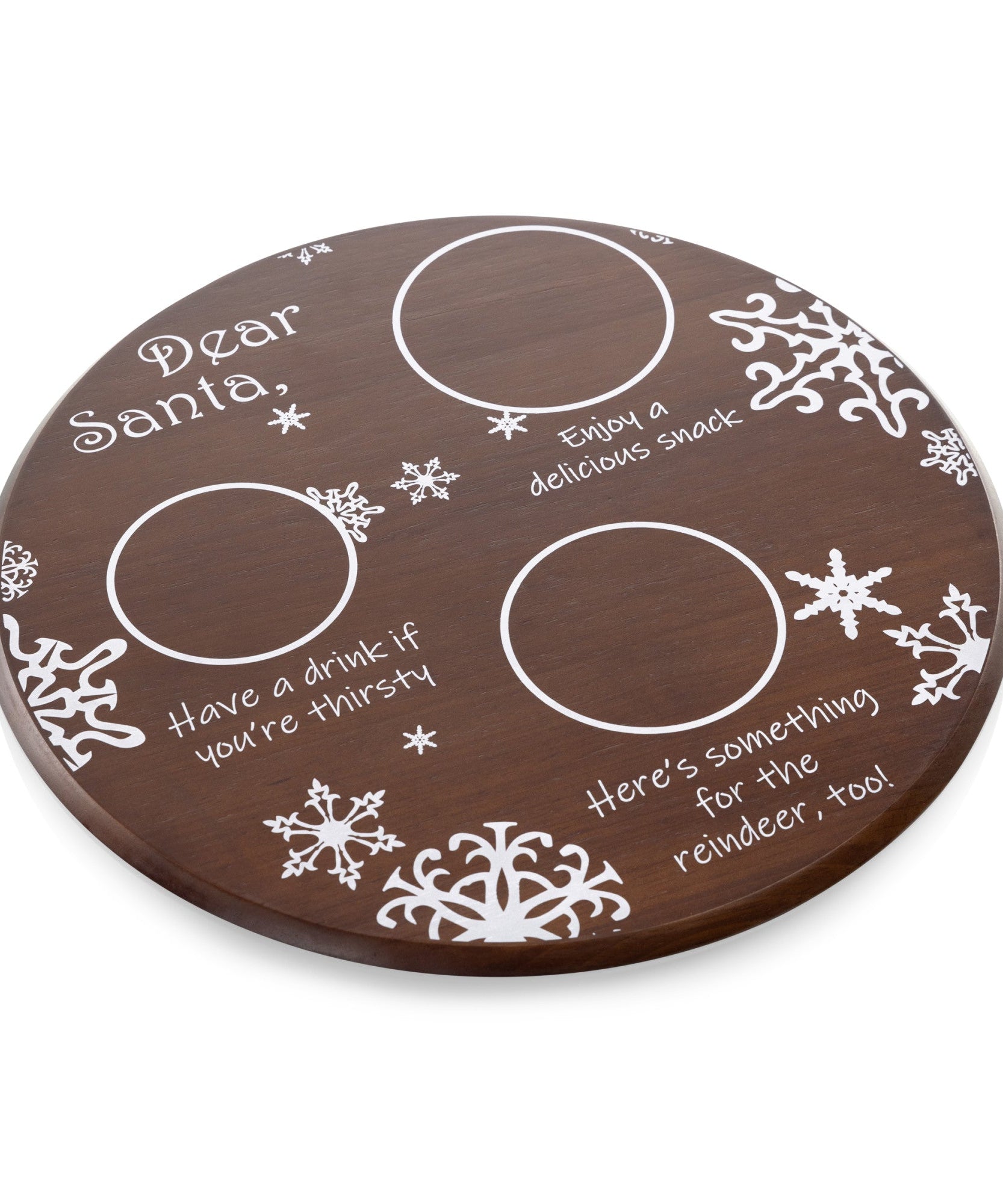 Dear Santa Milk & Cookies Serving Tray