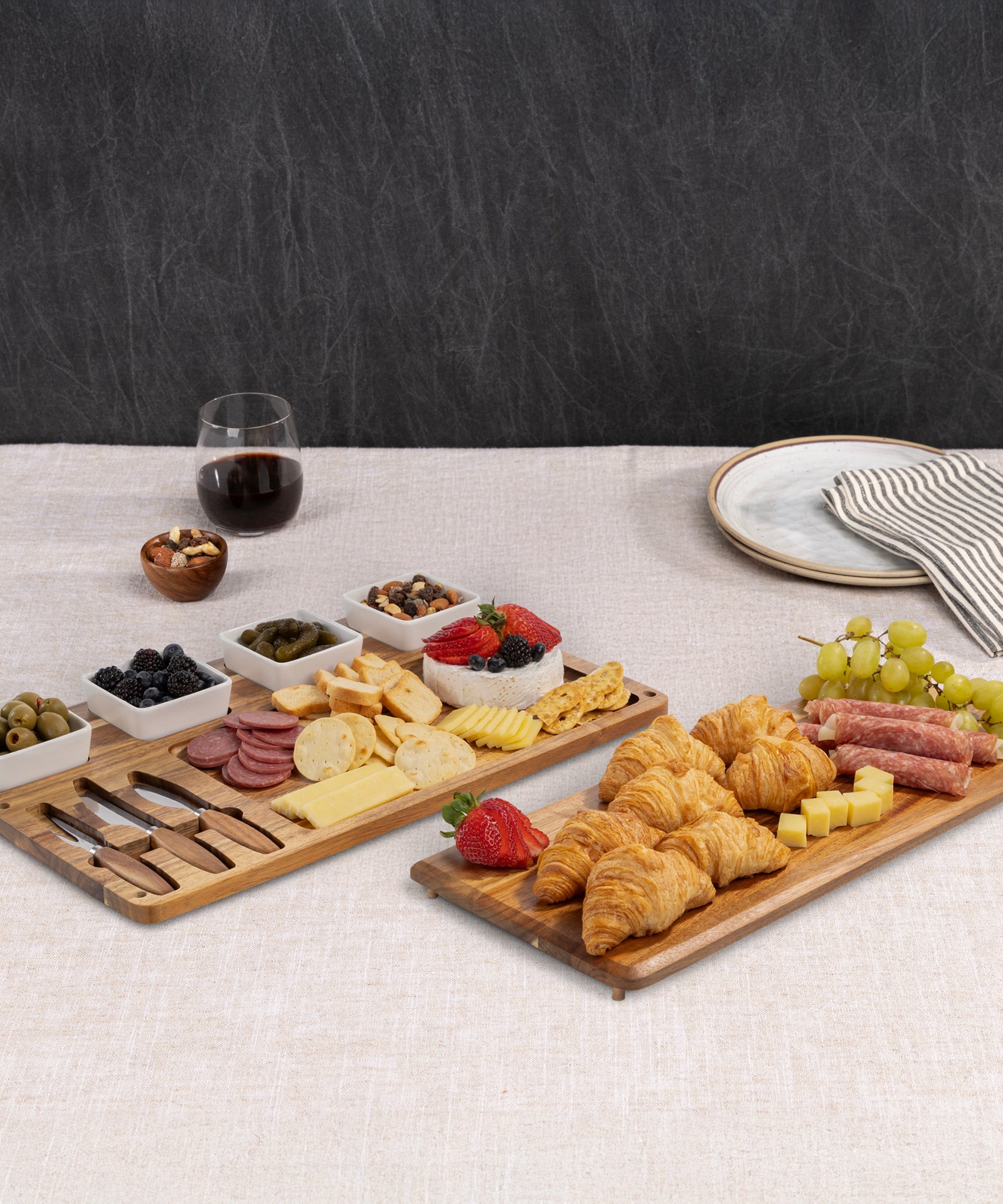 Picada Tapas & Cheese Board Set with Dip Bowls