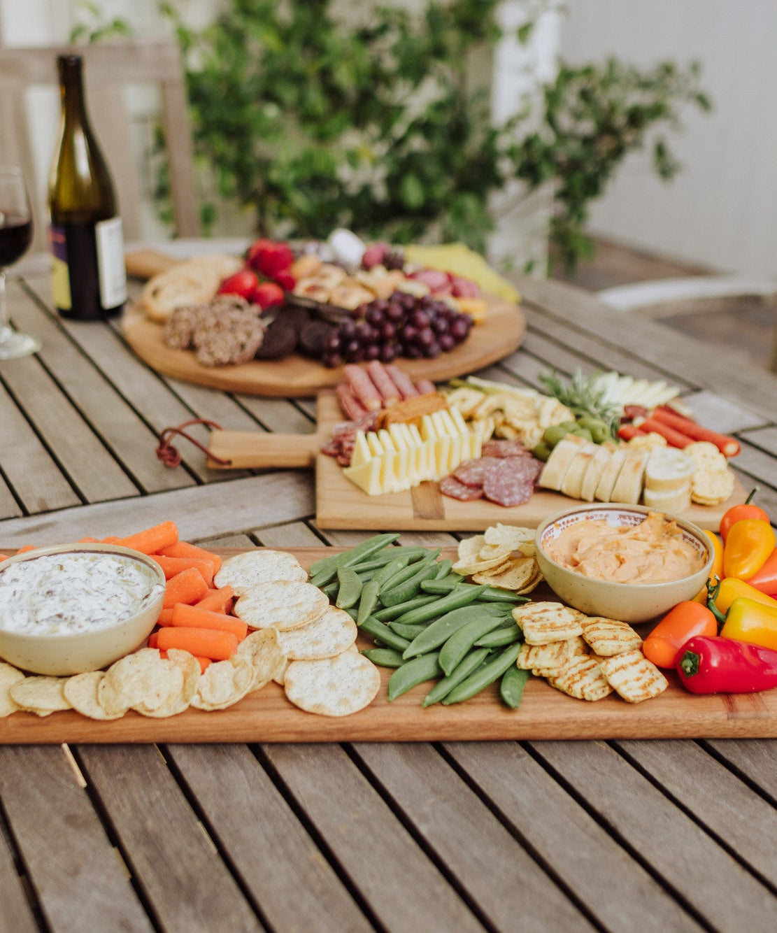 Madera Rectangular Long Charcuterie Board - 29" x 9"
