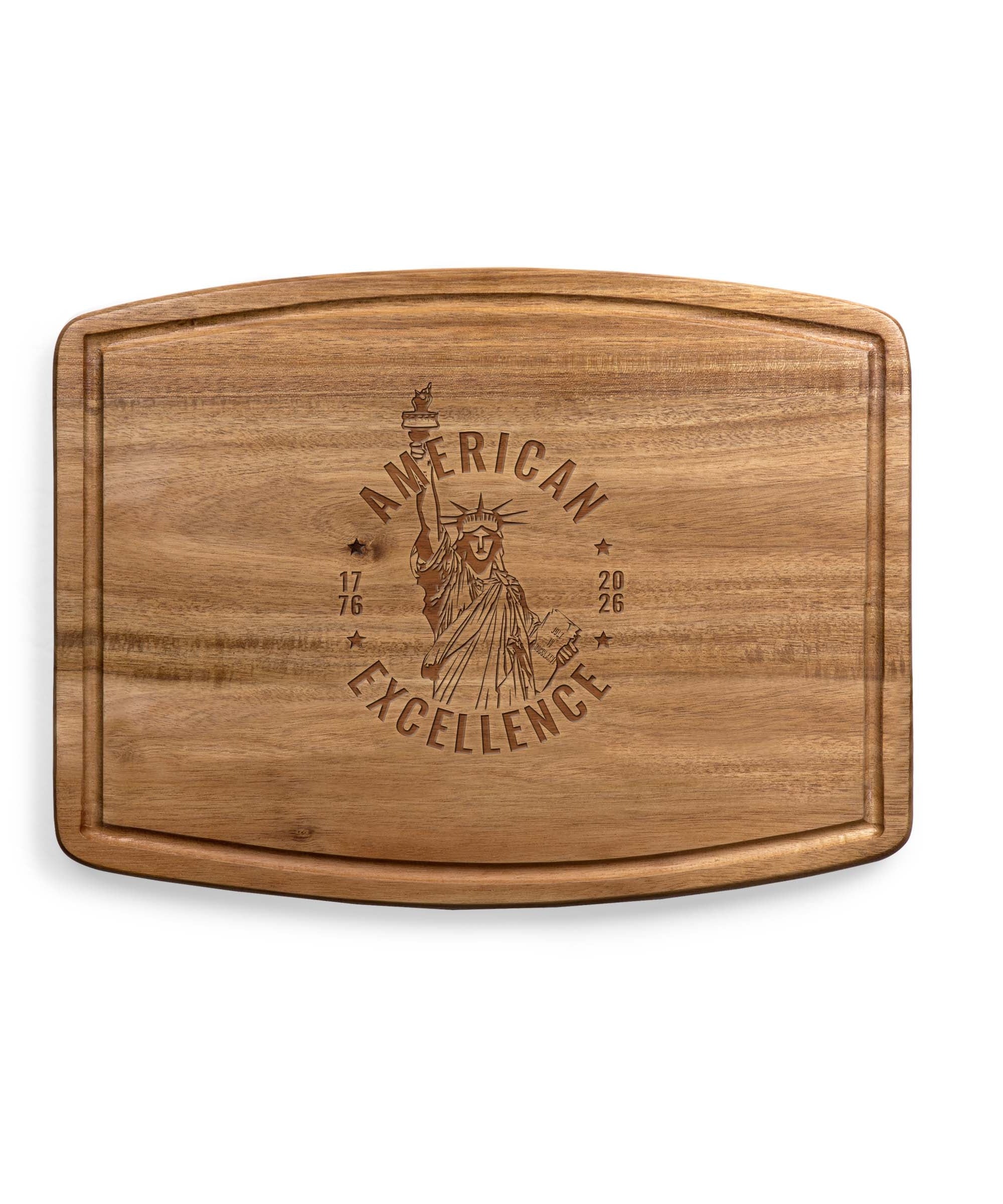 America250 - Ovale Acacia Cutting Board
