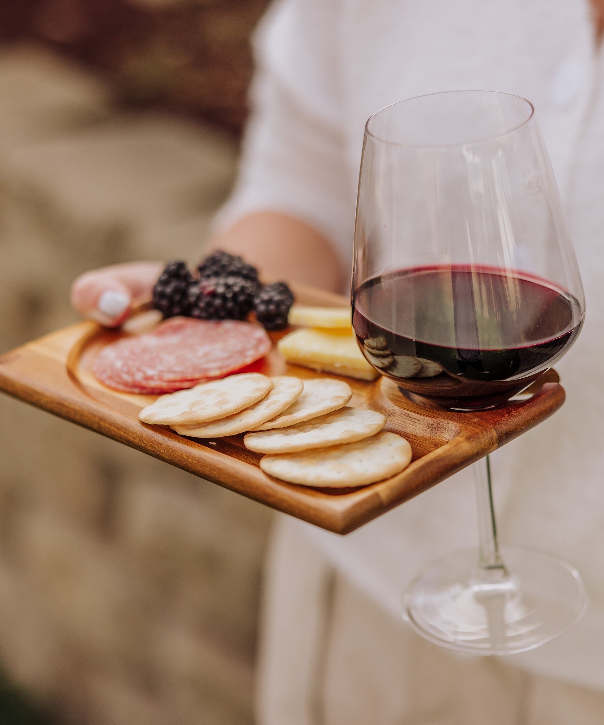 Rectangle Wine Appetizer Plate Set of 4