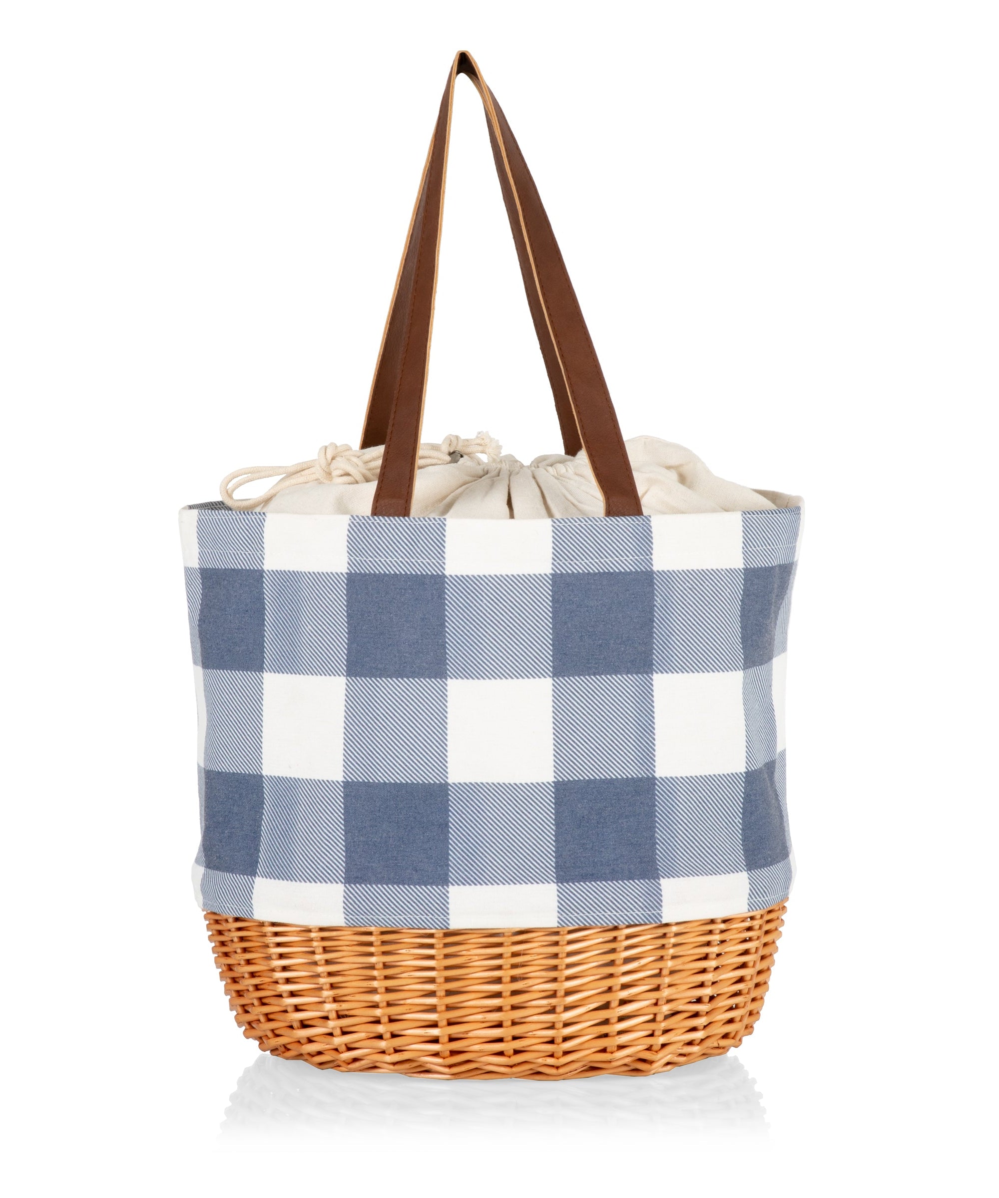 Coronado Canvas and Willow Basket Tote