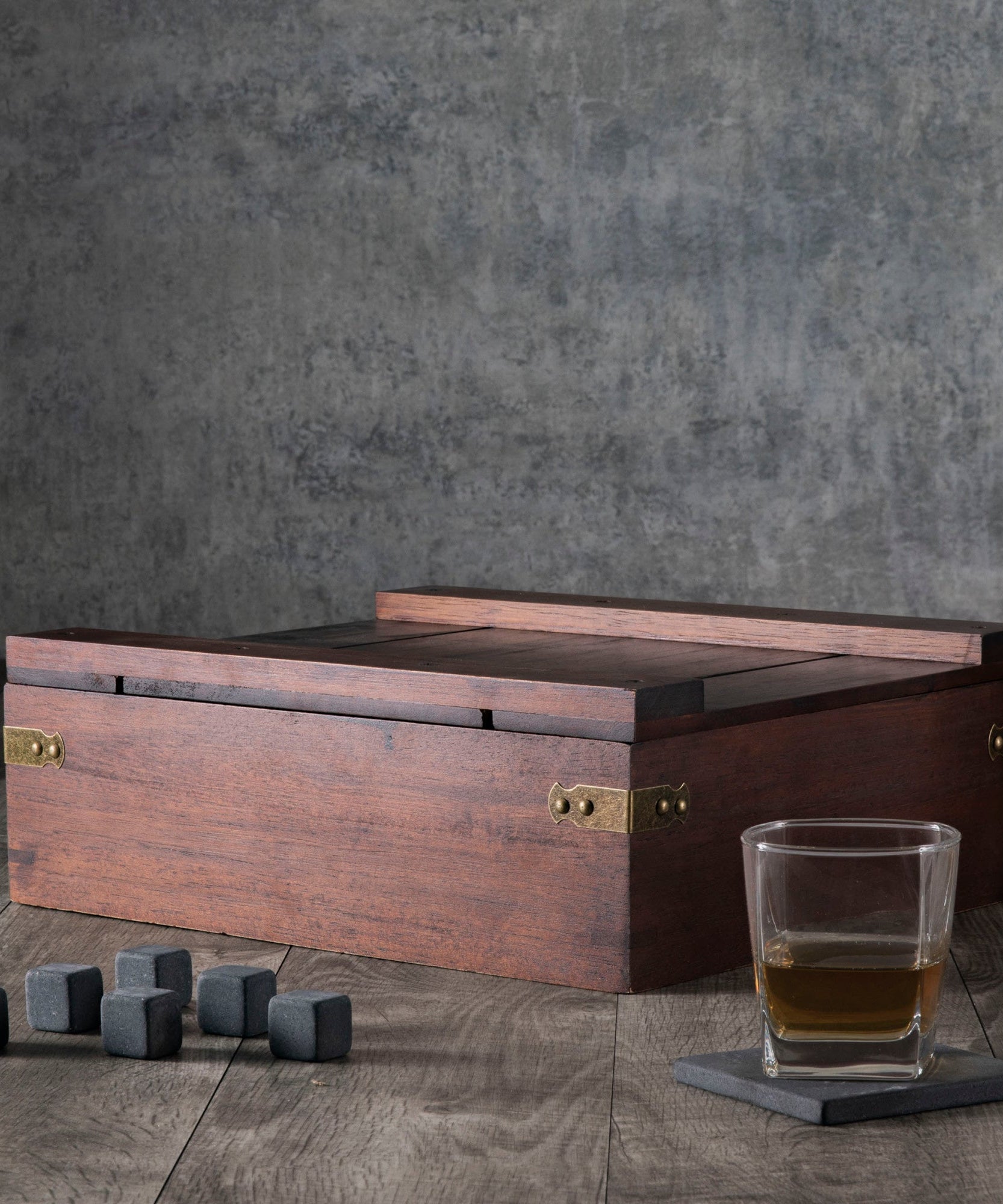 Whiskey Box Gift Set with Decanter