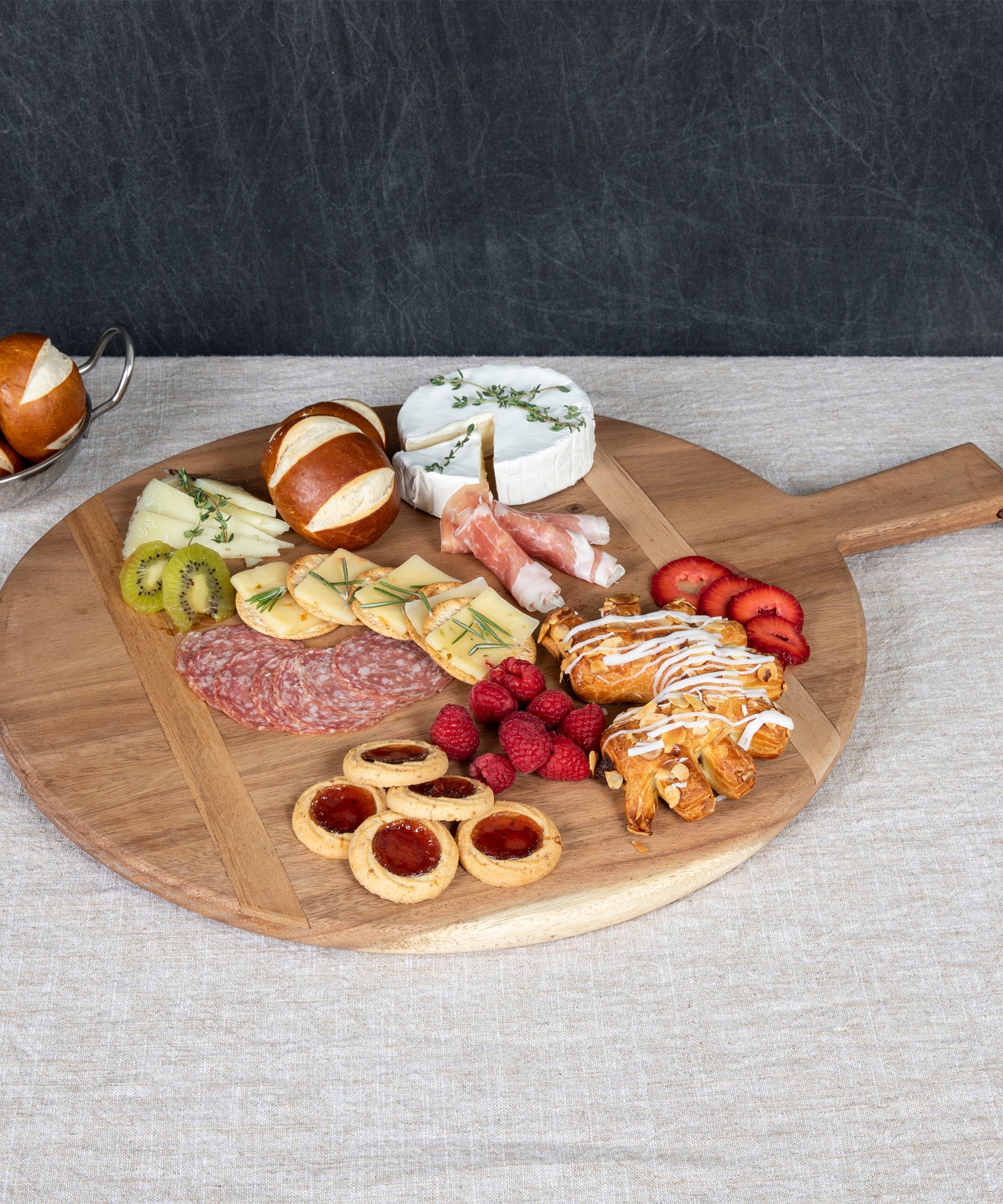 Madera Round Charcuterie Board - 22.5" x 18"