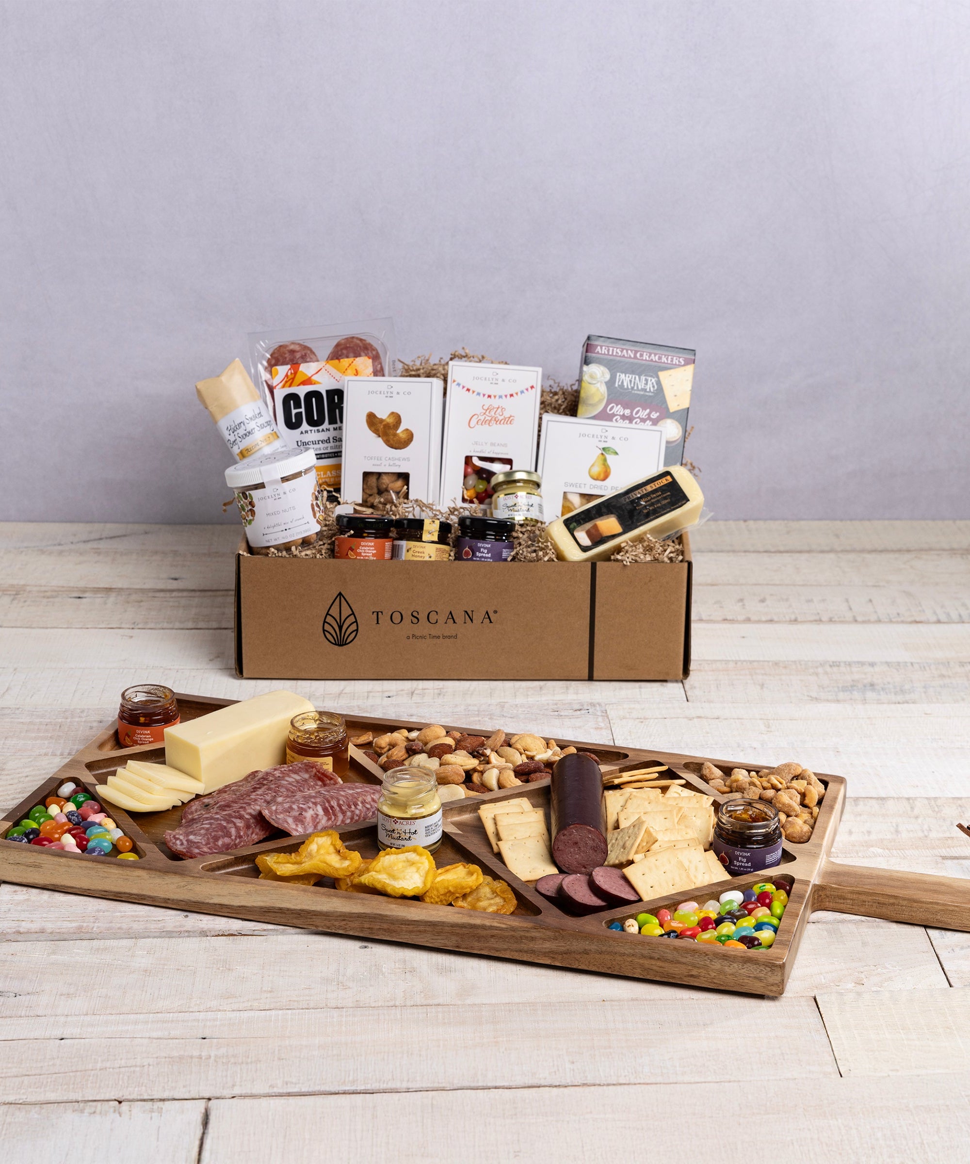 Grazing Board with Gourmet Gift Pack