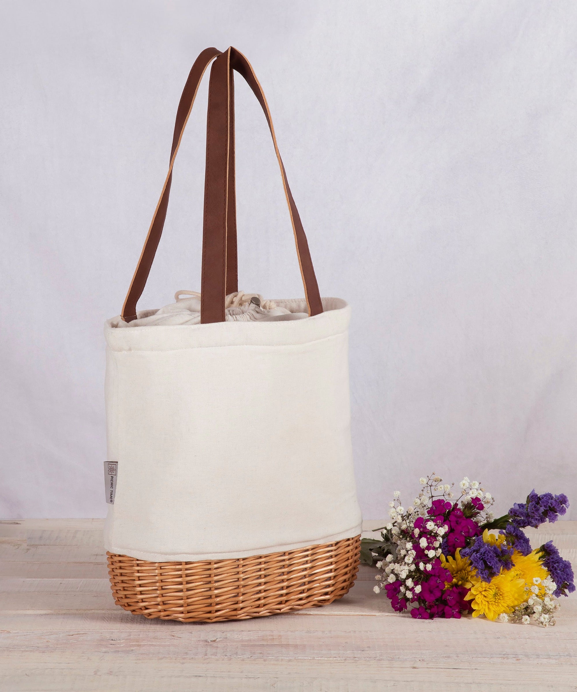 Pico Willow and Canvas Lunch Basket