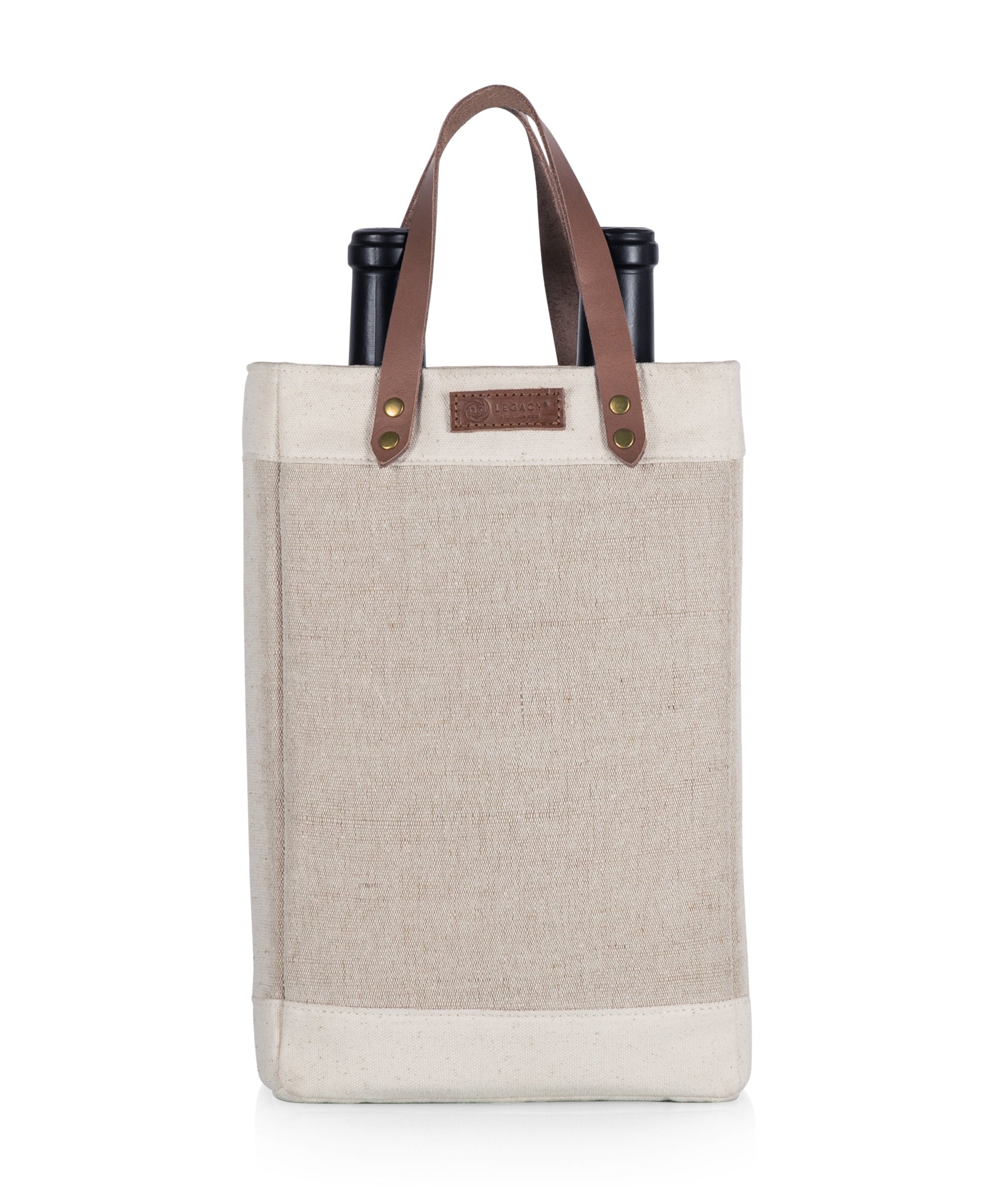 Pinot Jute 2 Bottle Insulated Wine Bag