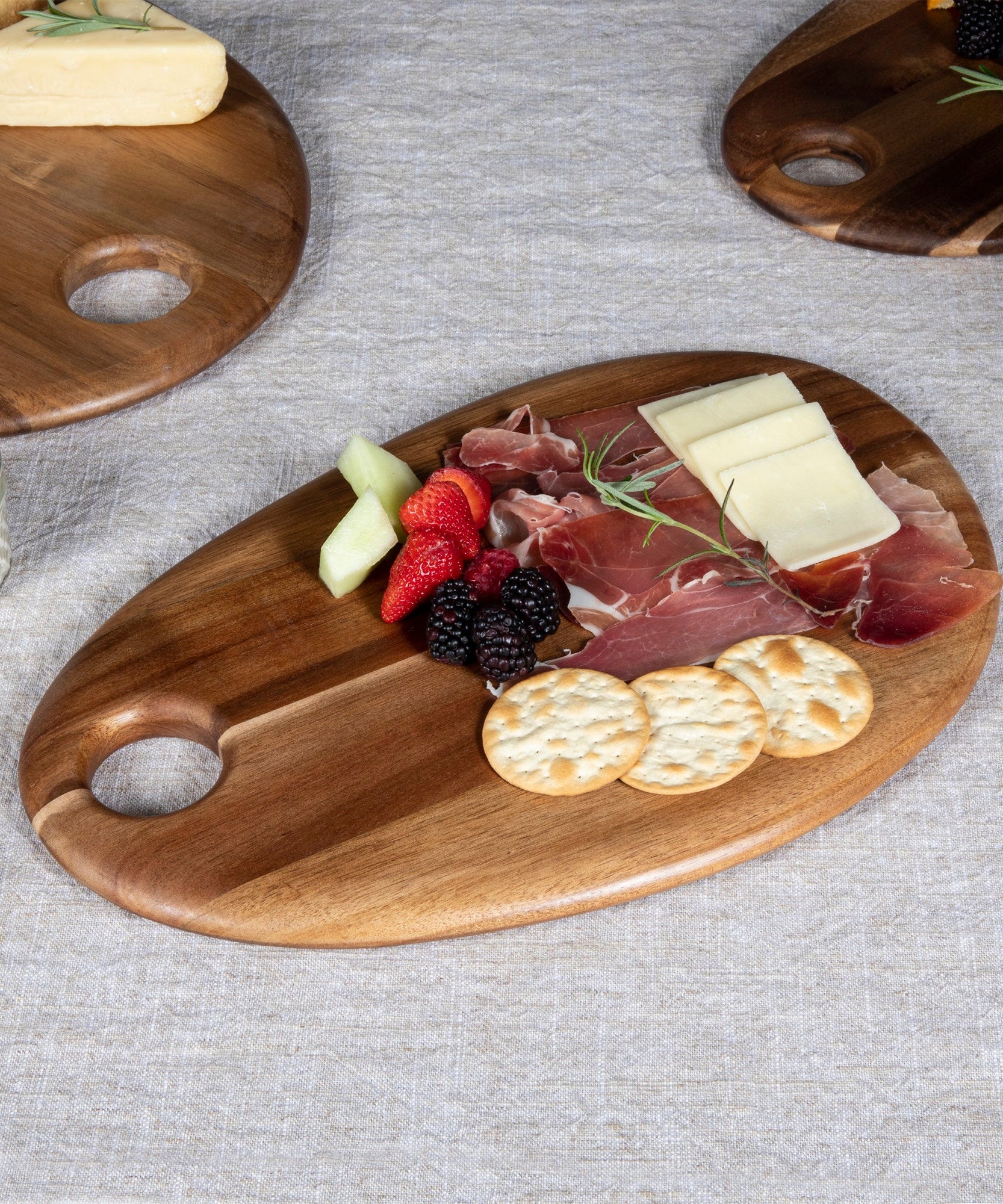 Pebble Shaped Acacia Serving Board 15" x 10"